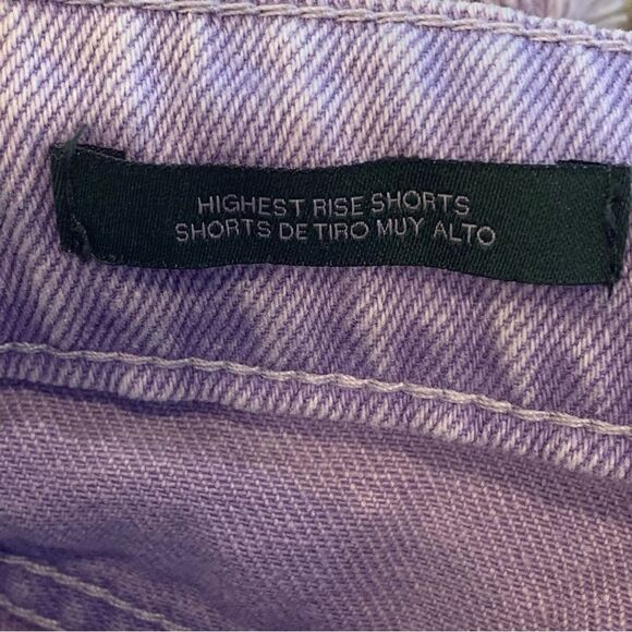 Wild Fable Highest Rise Purple Distressed Shorts Size 0 - Picture 8 of 10